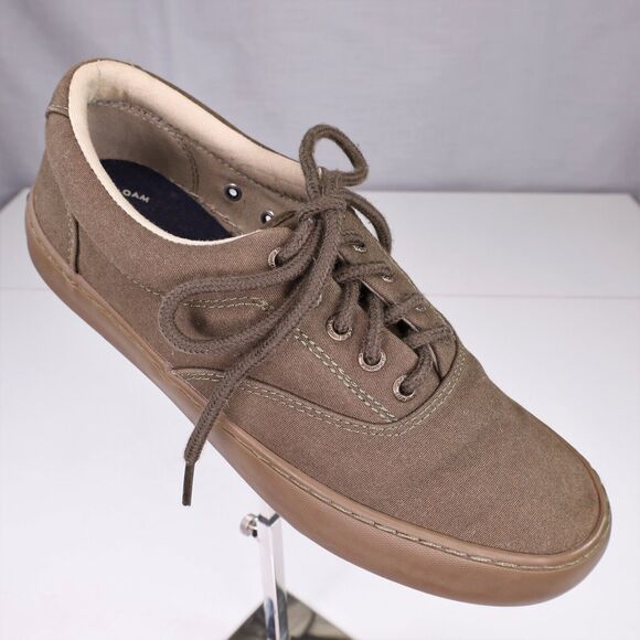 Sperry Other - Sperry Top Sider Sneakers Mens 7 M Green Canvas Deck Boat Shoes Memory Foam